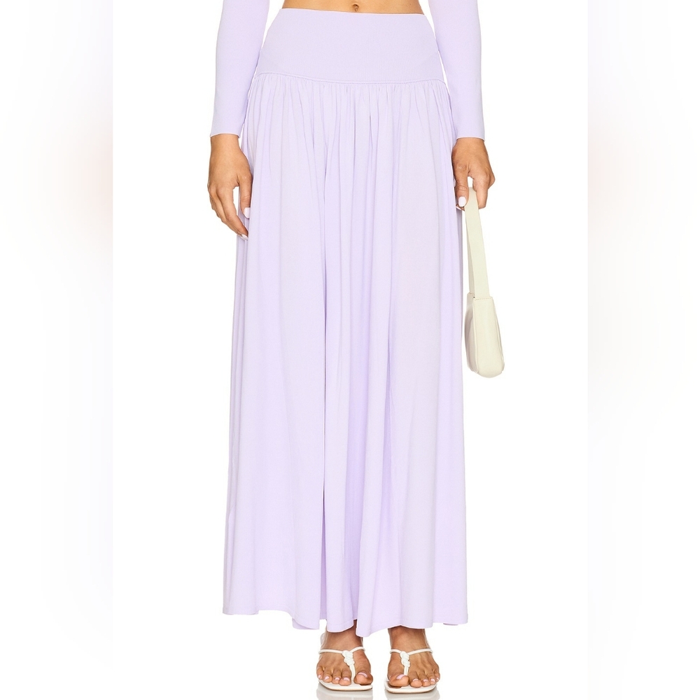 Elegant Lavender Maxi Skirt